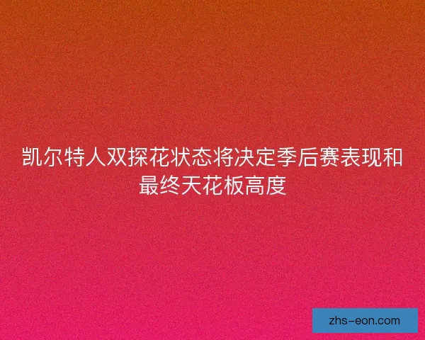 凯尔特人双探花状态将决定季后赛表现和最终天花板高度